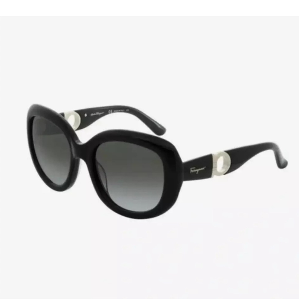 Salvatore Ferragamo SF727S Black Gradient Designer Sunglasses 53mm - Picture 1 of 8